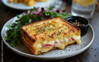 Croque-monsieur gourmands au four