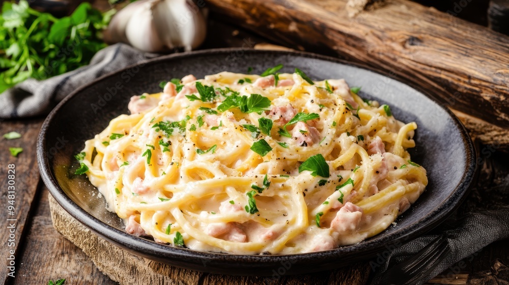 Linguine à la carbonara